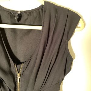 H & M Zip-Up Little Black Dress